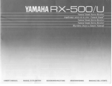 Yamaha RX-500 Uživatelský manuál