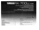 Yamaha RX-700U Návod k obsluze