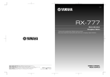 Yamaha RX-777 Uživatelský manuál
