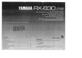 Yamaha RX-830 Návod k obsluze