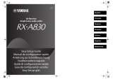 Yamaha RXA830BL Uživatelský manuál