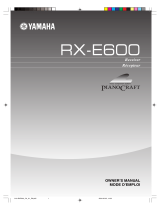 Yamaha RX-E600 Návod k obsluze