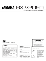 Yamaha RX-V2090 Uživatelský manuál