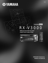 Yamaha RXV3000 Uživatelský manuál