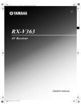 Yamaha RXV363-B - Home Theater Receiver Návod k obsluze