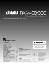 Yamaha RX-V490 Uživatelský manuál