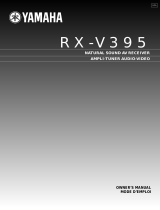Yamaha RX-V395RDS Návod k obsluze