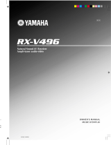 Yamaha RX-V496 Uživatelský manuál