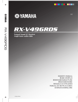 Yamaha RX-V496RDS Uživatelský manuál