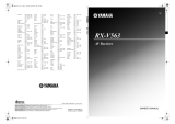 Yamaha RX-V563 Uživatelský manuál