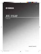 Yamaha RX-V640 Návod k obsluze