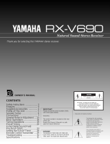 Yamaha RX-V690 Uživatelský manuál