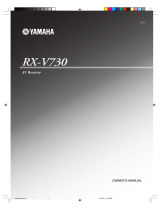 Yamaha RX-V730 Uživatelský manuál