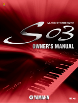 Yamaha S03 Uživatelský manuál