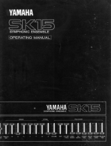 Yamaha SK-15 Návod k obsluze