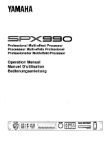 Yamaha SPX990 Návod k obsluze