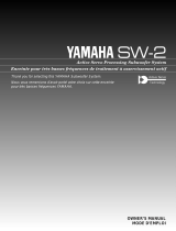 Yamaha SW-2 Uživatelský manuál