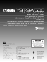 Yamaha SW500 Návod k obsluze