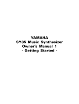 Yamaha SY85 Návod k obsluze