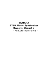 Yamaha SY85 Uživatelský manuál
