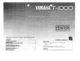 Yamaha T-1000 Návod k obsluze