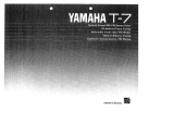 Yamaha T-7 Návod k obsluze