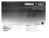 Yamaha T-80 Návod k obsluze
