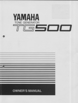 Yamaha TG500 Uživatelský manuál