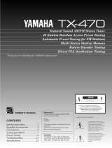 Yamaha TX-470 Návod k obsluze