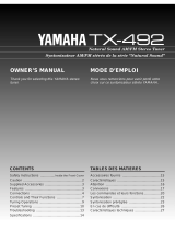 Yamaha TX-492 Návod k obsluze