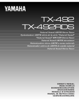 Yamaha TX-492RDS Návod k obsluze