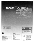 Yamaha TX-550 Návod k obsluze