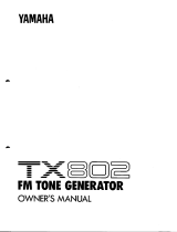 Yamaha TX 802 Uživatelský manuál