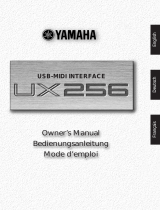 Yamaha UX256 Uživatelský manuál