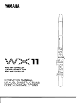 Yamaha WX11 Návod k obsluze