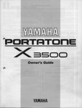 Yamaha X3500 Návod k obsluze