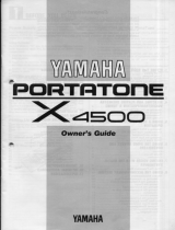 Yamaha Portatone X4500 Návod k obsluze