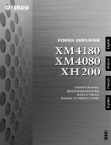 Yamaha XM4180 XM4080 XH200 Návod k obsluze