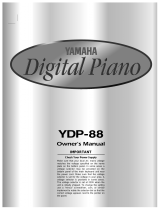 Yamaha YDP-88 Uživatelský manuál