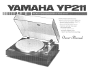 Yamaha YP211 Návod k obsluze