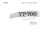 Yamaha YP-700 Návod k obsluze