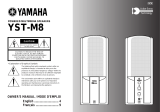 Yamaha YST-M8 Uživatelský manuál
