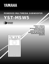 Yamaha YST-MSW5 Uživatelský manuál