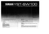 Yamaha YST-SW100 Návod k obsluze