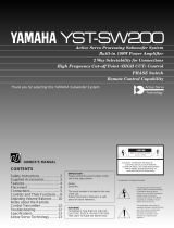 Yamaha YST-SW200 Návod k obsluze
