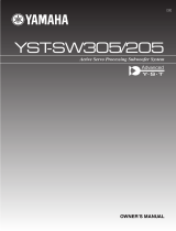 Yamaha YST-SW205 Uživatelský manuál