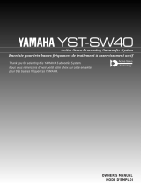 Yamaha YST-SW40 Návod k obsluze