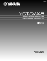 Yamaha YST-SW45 Uživatelský manuál
