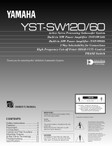 Yamaha YST-SW120 Uživatelský manuál