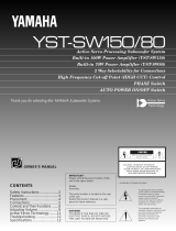 Yamaha YST-SW80 Uživatelský manuál